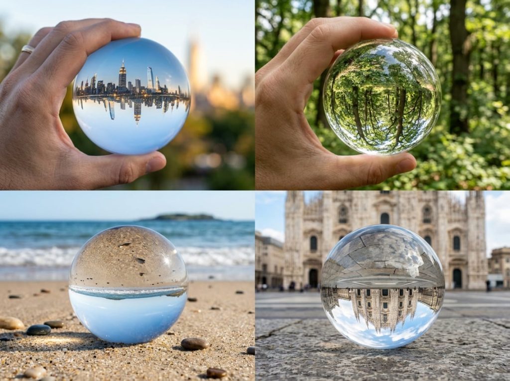 different lensball images